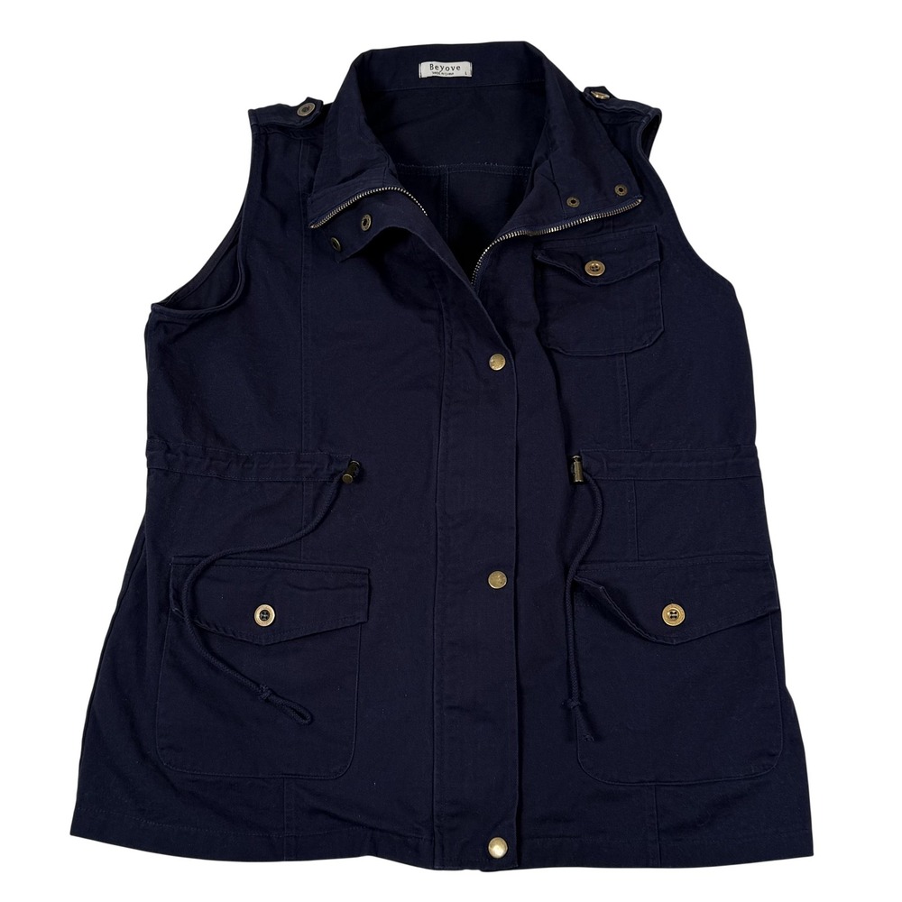 Women Military Anorak Tactical Cargo Vest Large Utility‎ Pockets Gorpcore Hiking